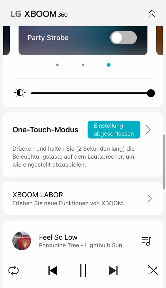 LG XBoom 360 App