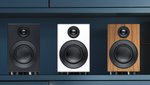 Die neuen Speaker Boxen 3 E Carbon von Pro-Ject gibt es in drei wählbaren Oberflächen (Bild: Pro-Ject).