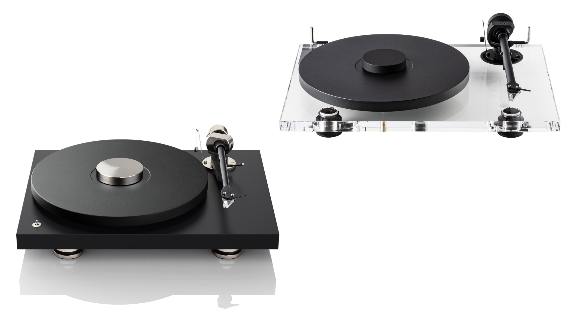 Die Modelle Debut PRO B (l.) und XA B (r.) von Pro-Ject (Bild: Hersteller).