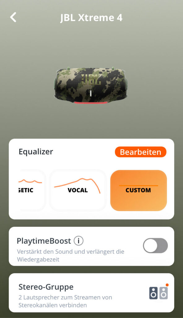 Vergleichstest Bluetooth-Lautsprecher – JBL App