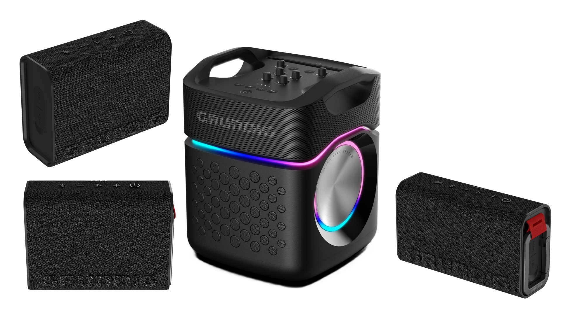 Von Mini bis Maxi: Neues Bluetooth-Speaker-Quartett von Grundig