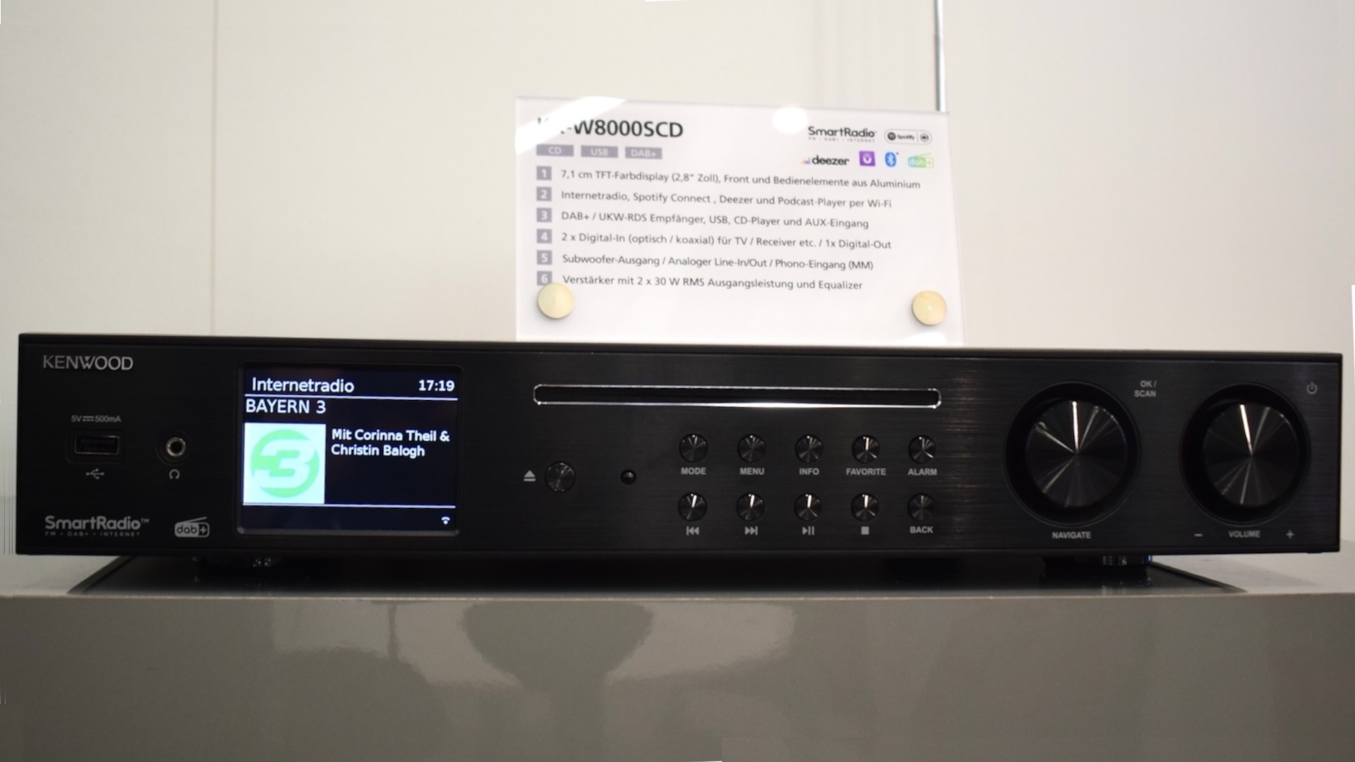 Kenwood KR-W8000SCD: Drei in einem