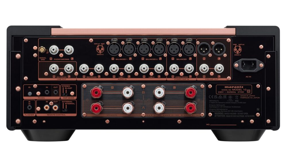 Marantz MODEL10 Geräterückseite mit Anschlüssen